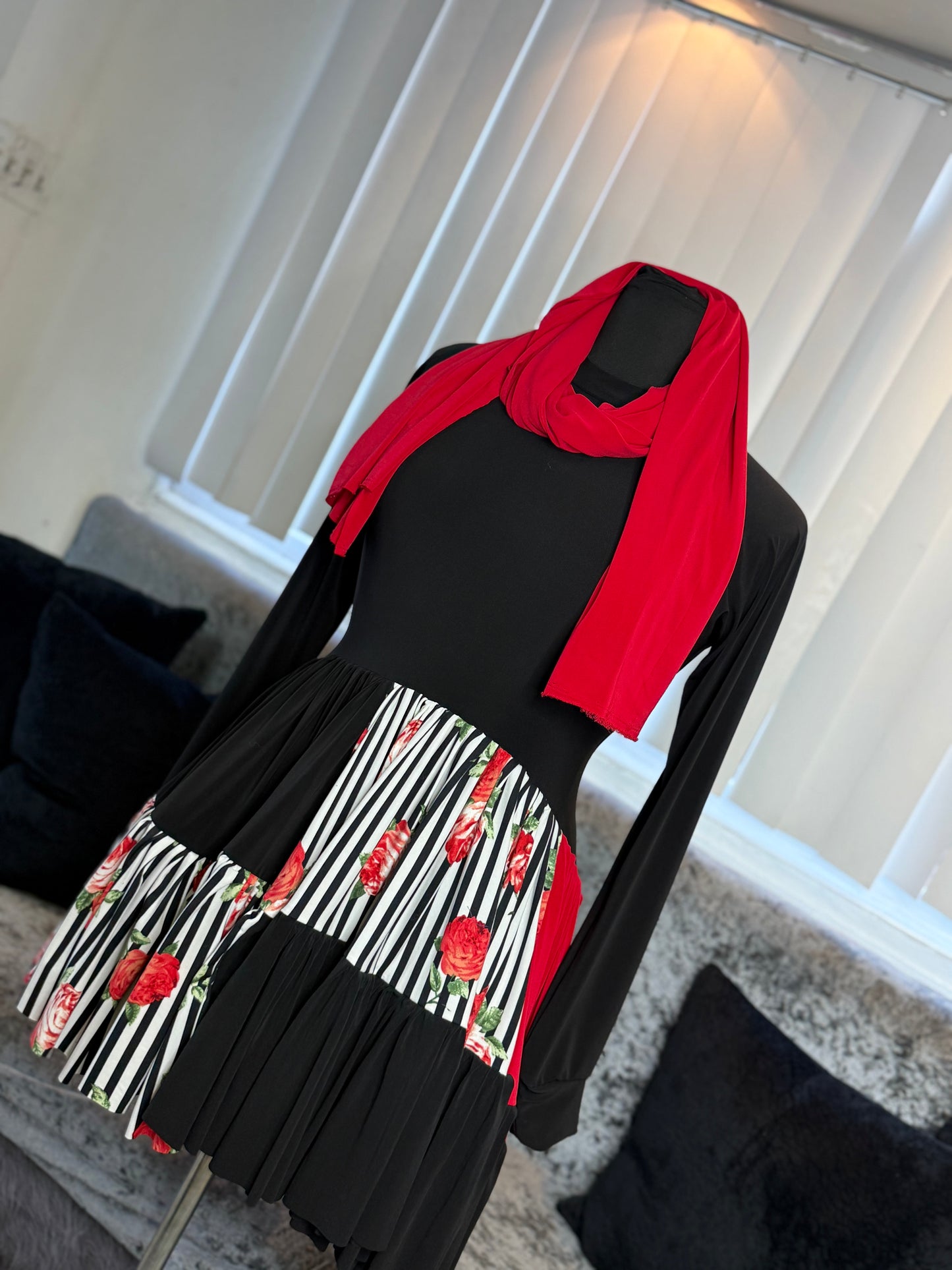 KolorBlocked Flutter Tunic - One of A Kynd