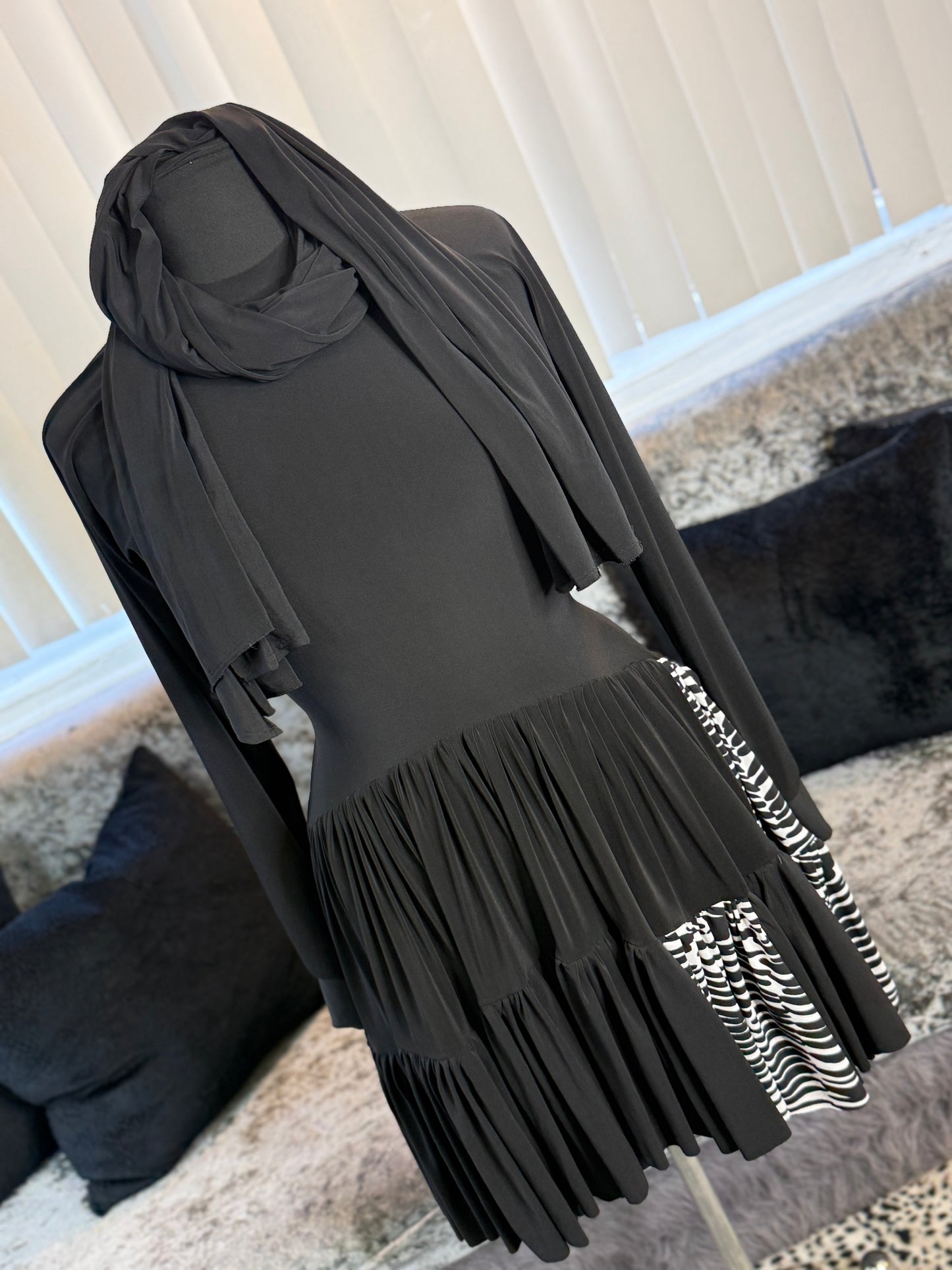 KolorBlocked Flutter Tunic - One of A Kynd