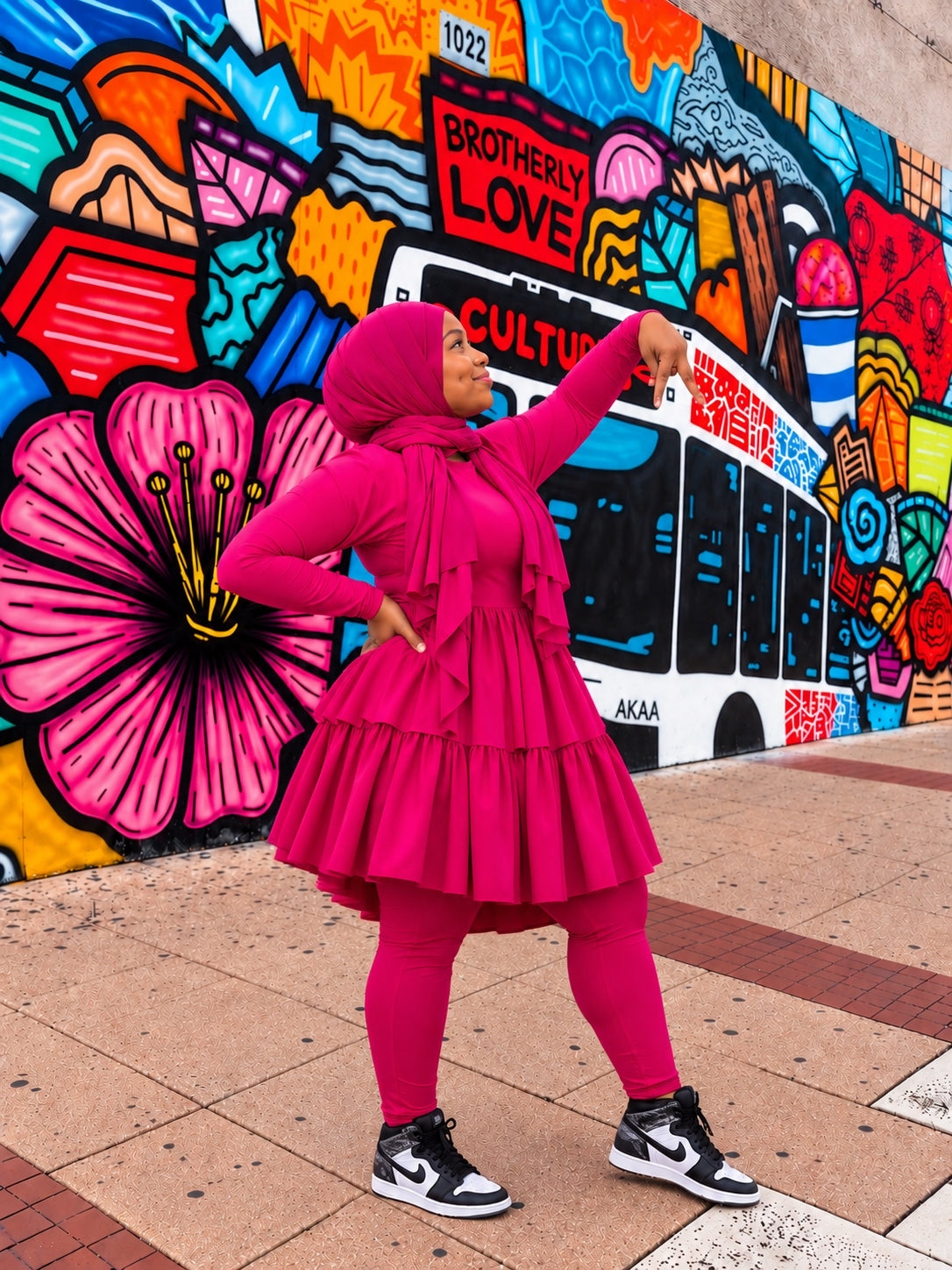 Fuscia ~ Flutter Fyt ~ Tunic