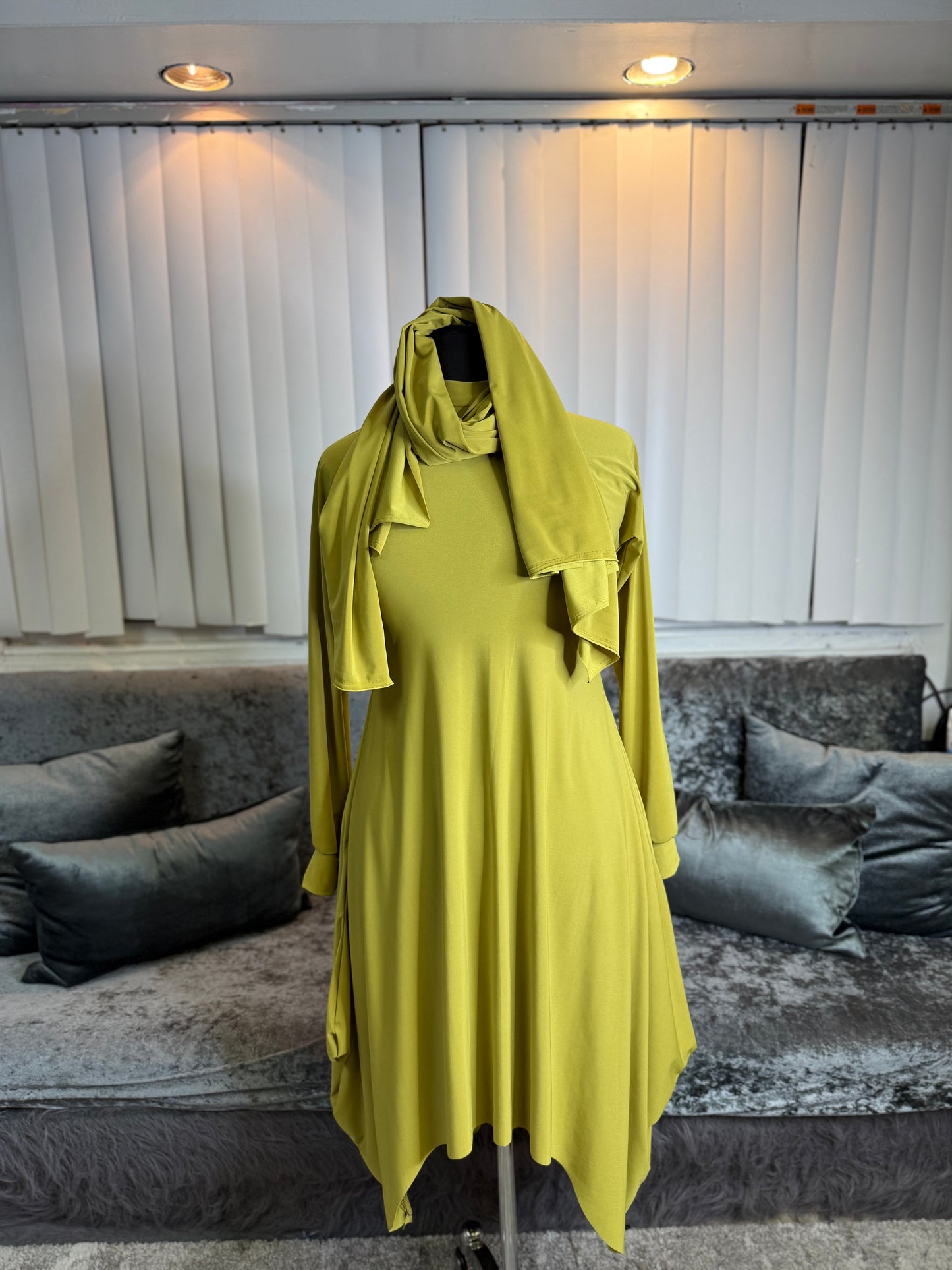 The Romance Tunic ~ Chartreuse