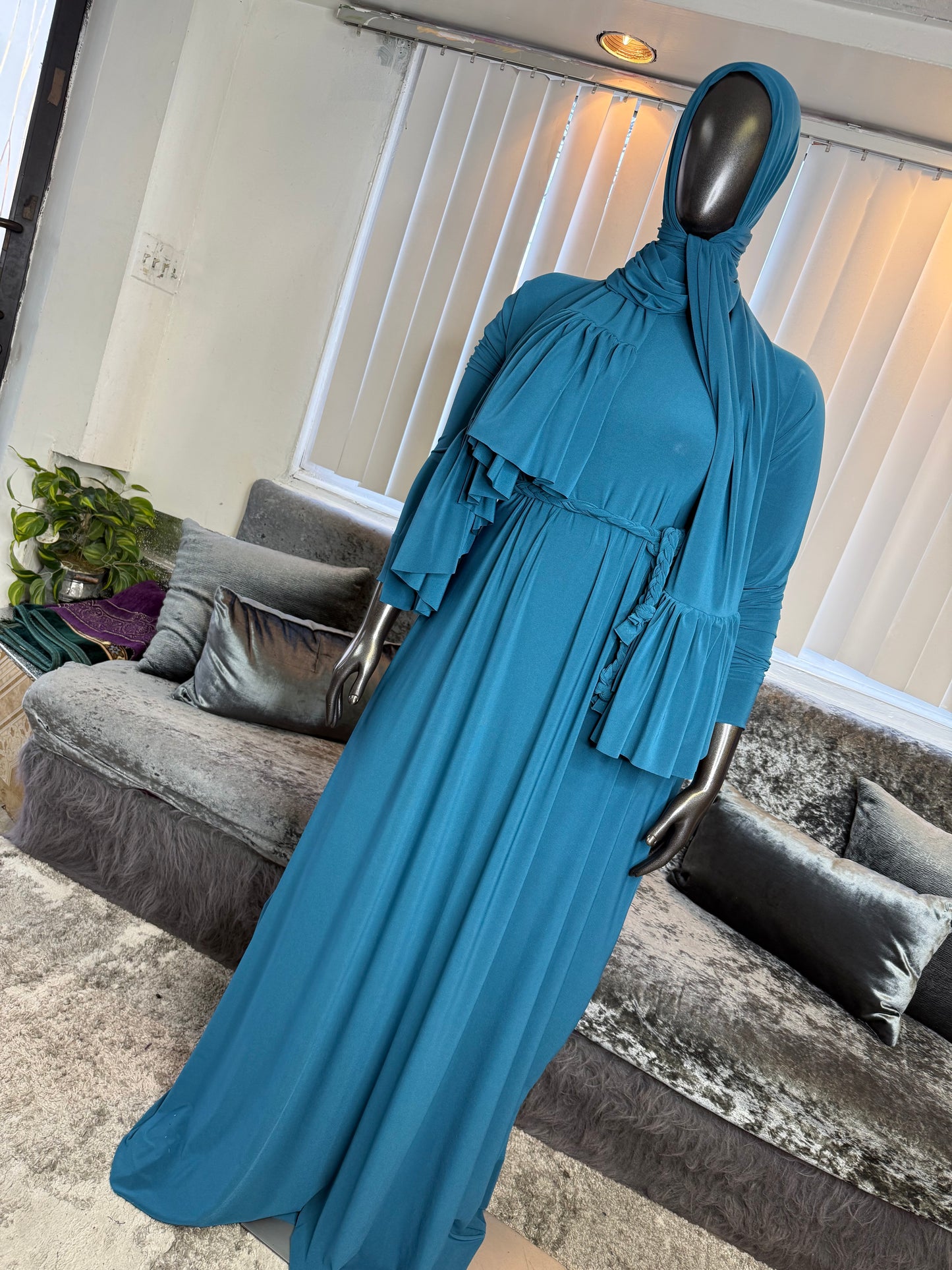 FlowyALine ~ Ruffled WrapShayla Kombo ~ Teal