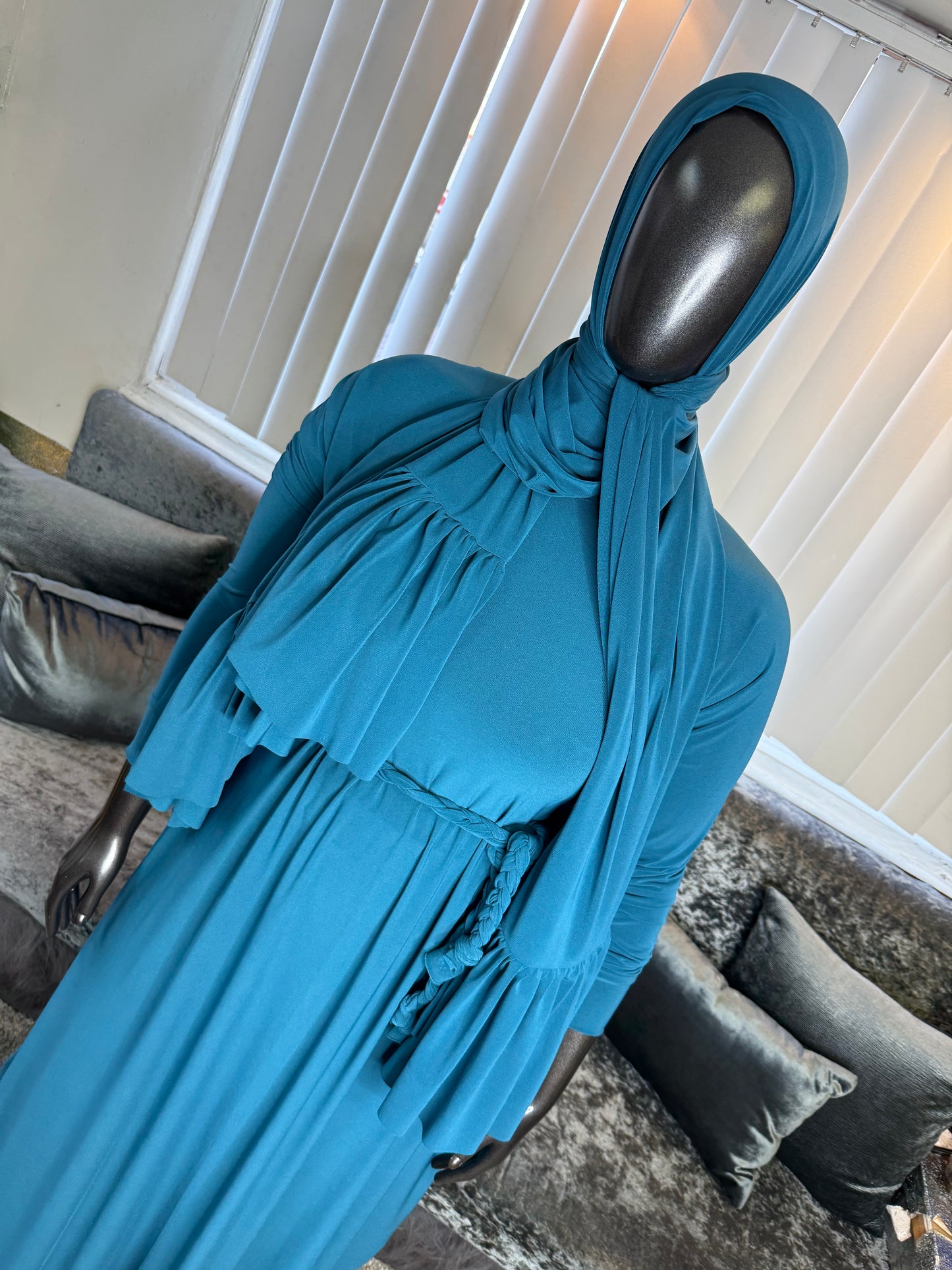 FlowyALine ~ Ruffled WrapShayla Kombo ~ Teal