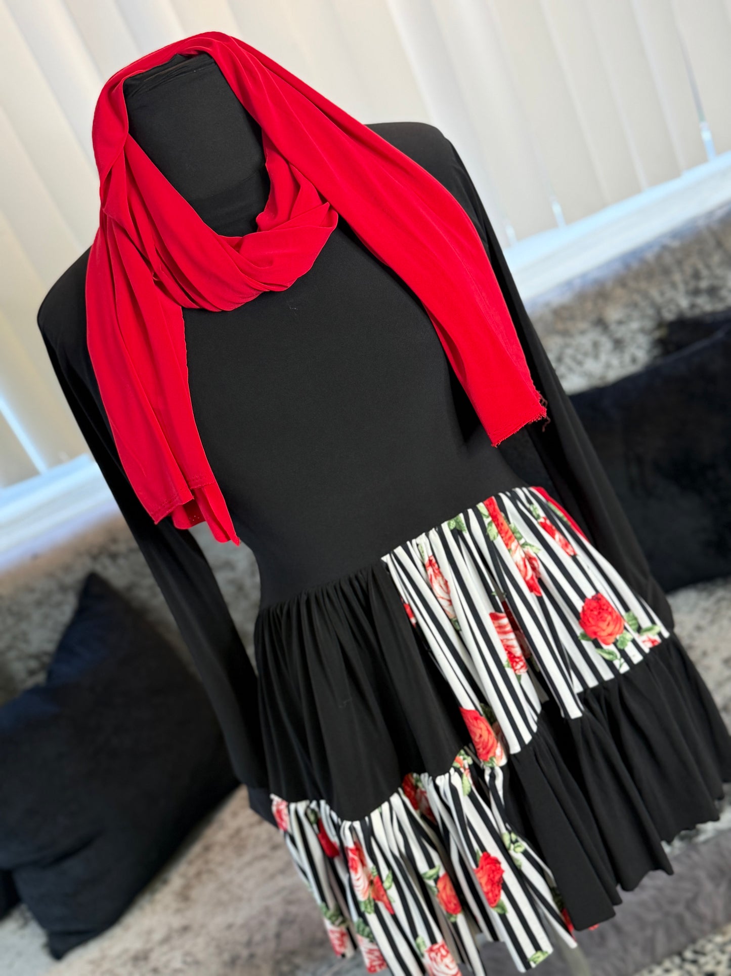 KolorBlocked Flutter Tunic - One of A Kynd