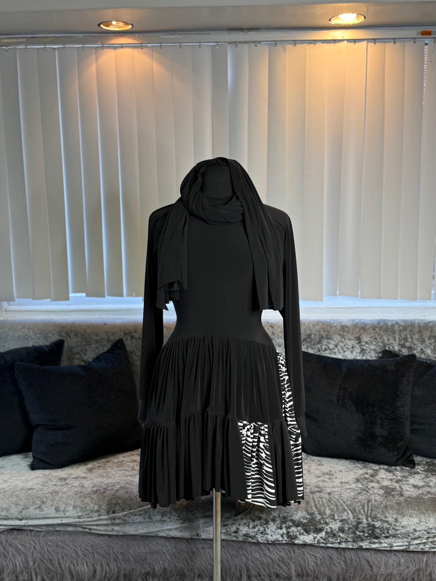 KolorBlocked Flutter Tunic - One of A Kynd