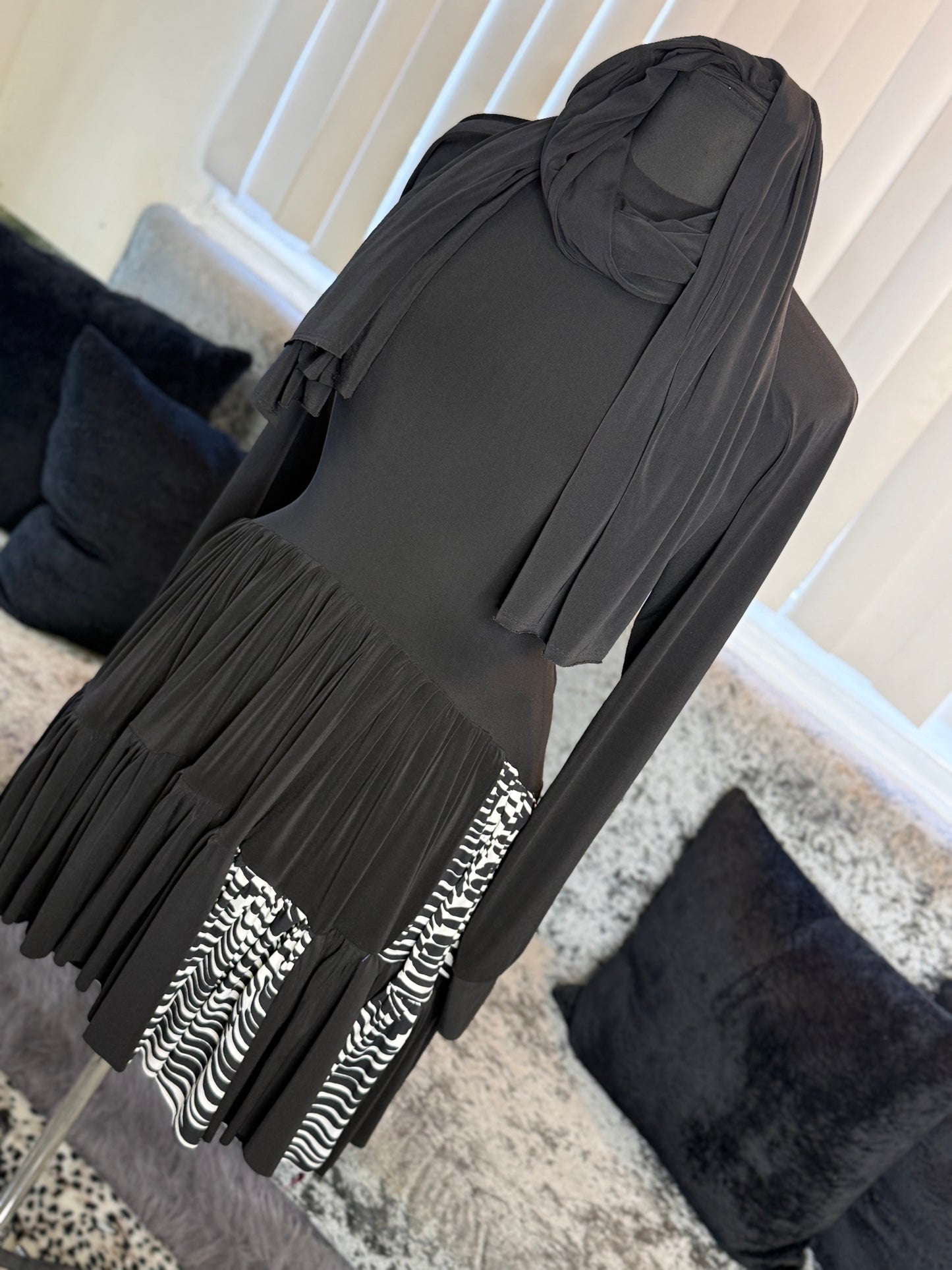 KolorBlocked Flutter Tunic - One of A Kynd
