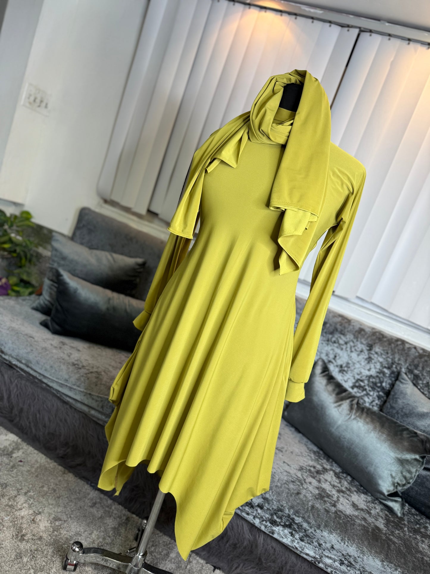 The Romance Tunic ~ Chartreuse
