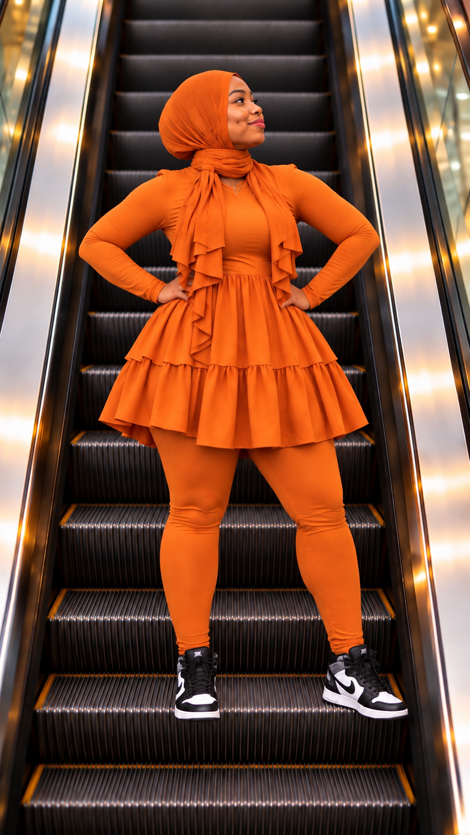 Burnt Orange ~ Flutter Fyt ~ Tunic