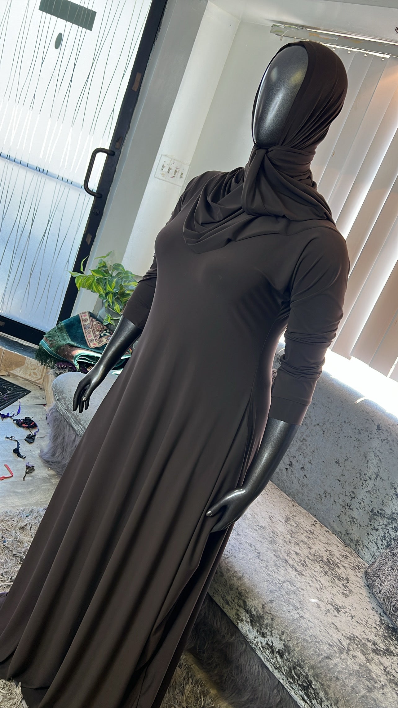 Chocolate Flowy A-Line/ WrapShayla Kombo