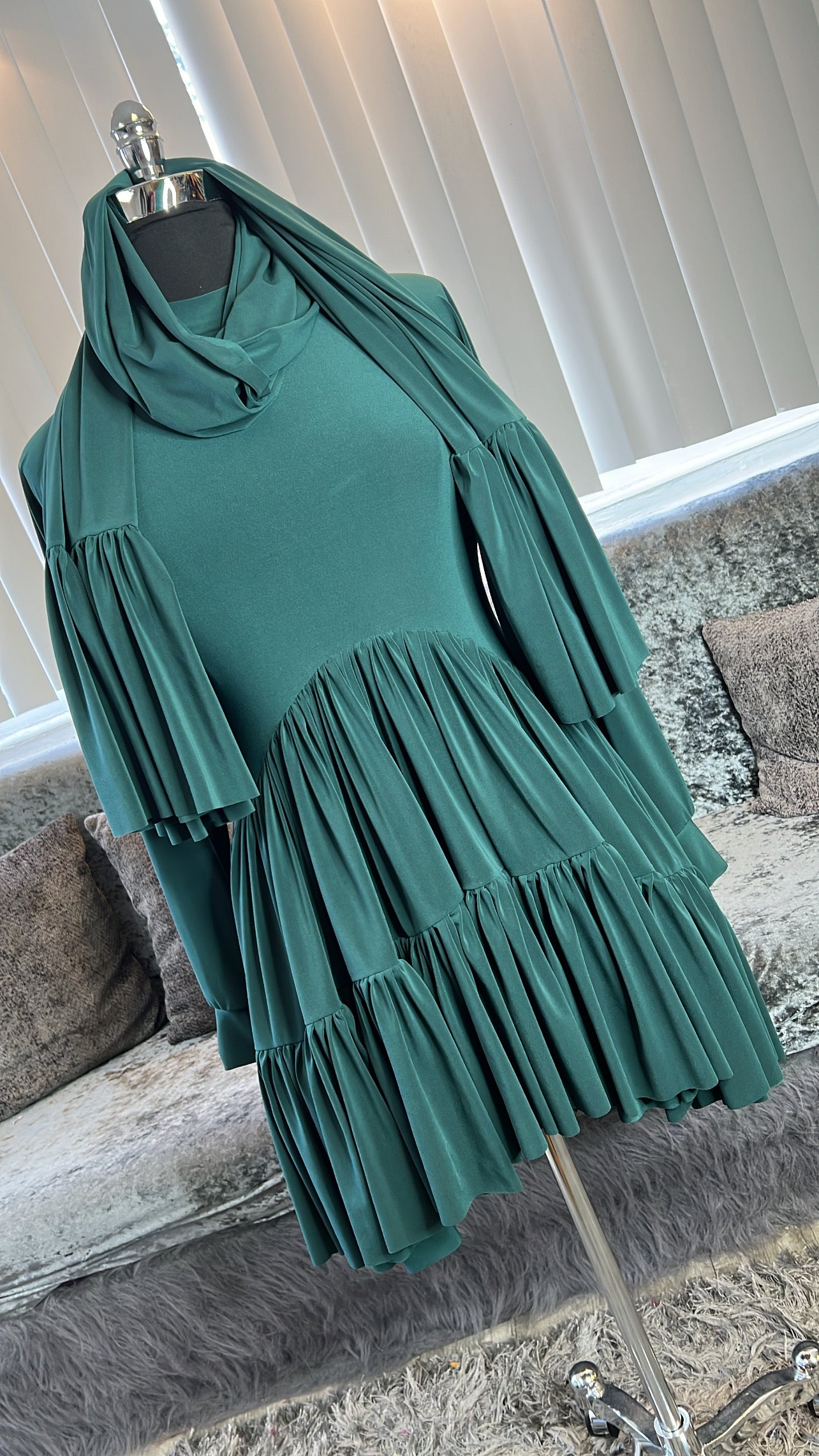 Hunter Flutter Tunic/Ruffled WrapShayla Kombo