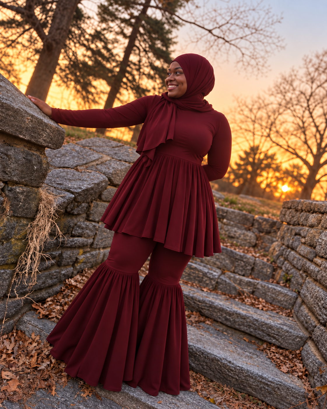 The Naimah Fyt ~ Burgundy