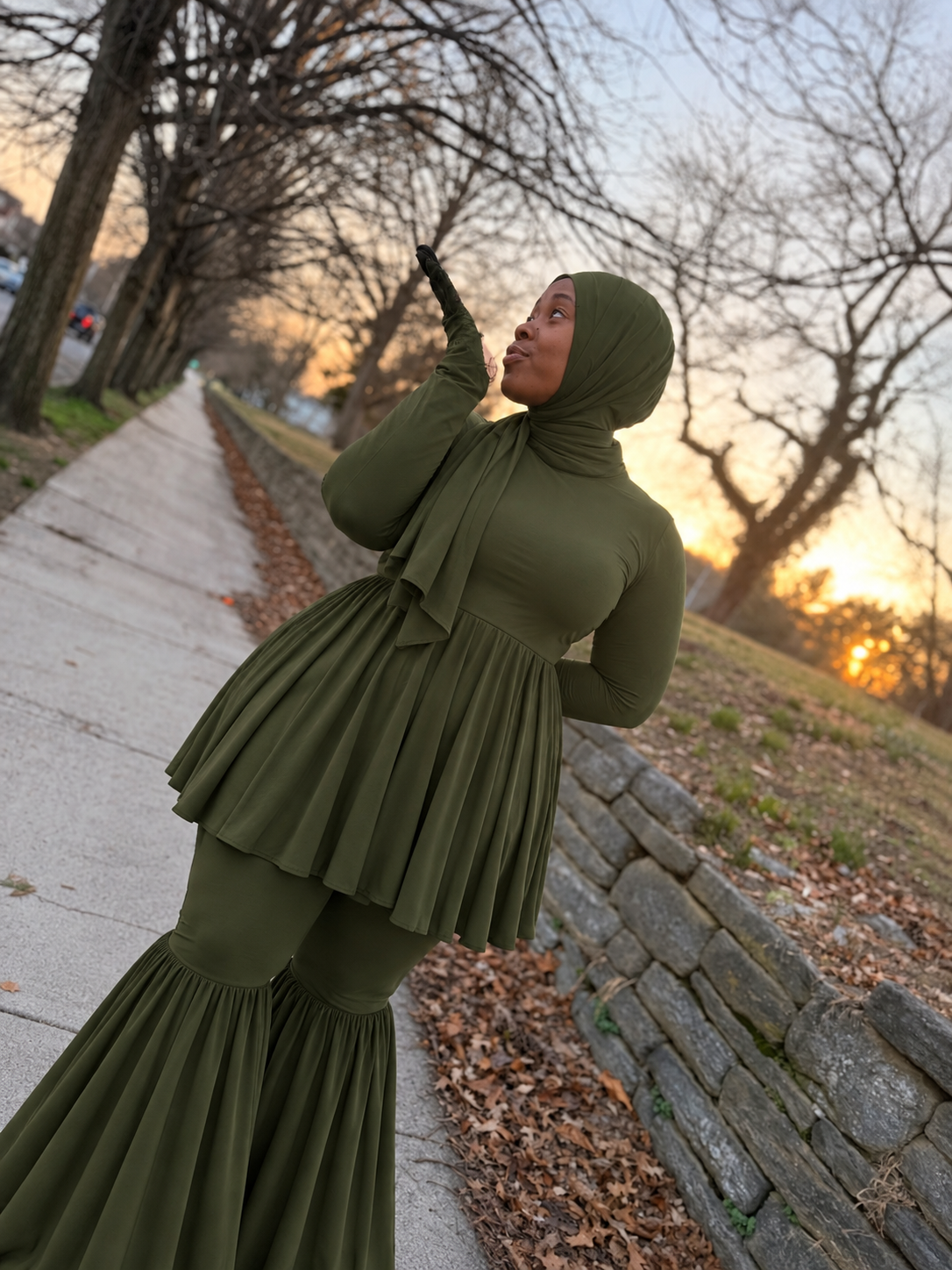 Naimah Fyt ~ Tunic Kombo ~ Olive