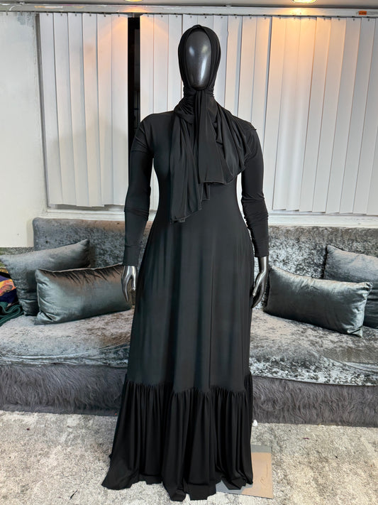 RuffleBottom FlowyAline ~ Black