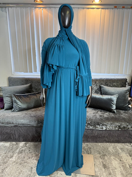 FlowyALine ~ Ruffled WrapShayla Kombo ~ Teal