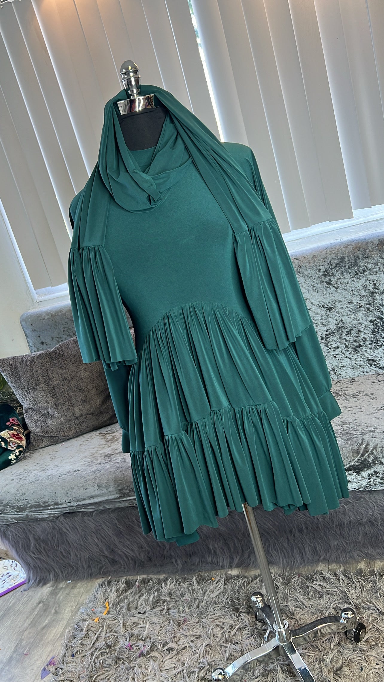 Hunter Flutter Tunic/Ruffled WrapShayla Kombo