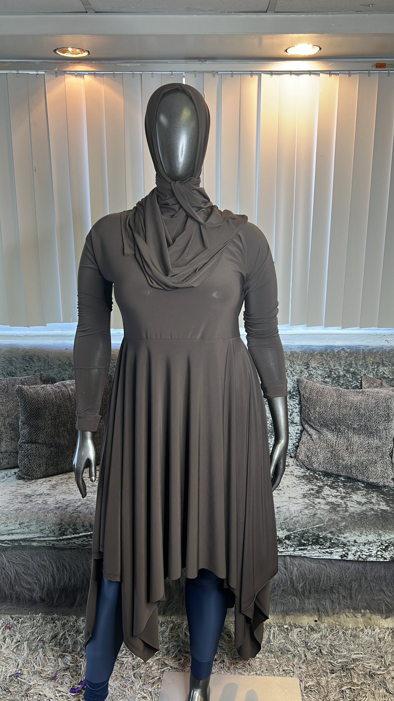 Chocolate HyghLo Tunic Set