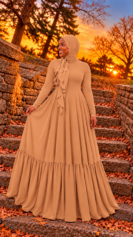 Kashmere ~ RuffledBottom FlowyAline with WrapShayla
