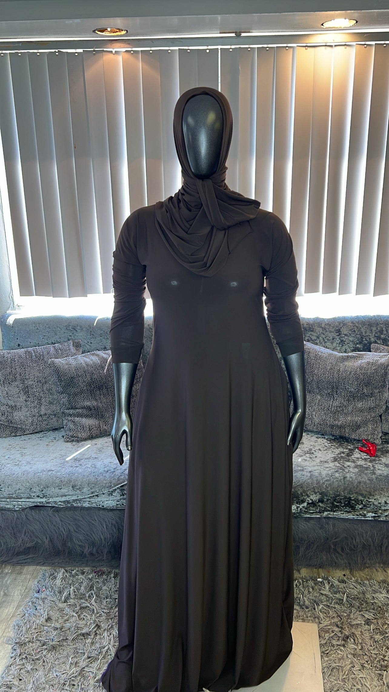 Chocolate Flowy A-Line/ WrapShayla Kombo