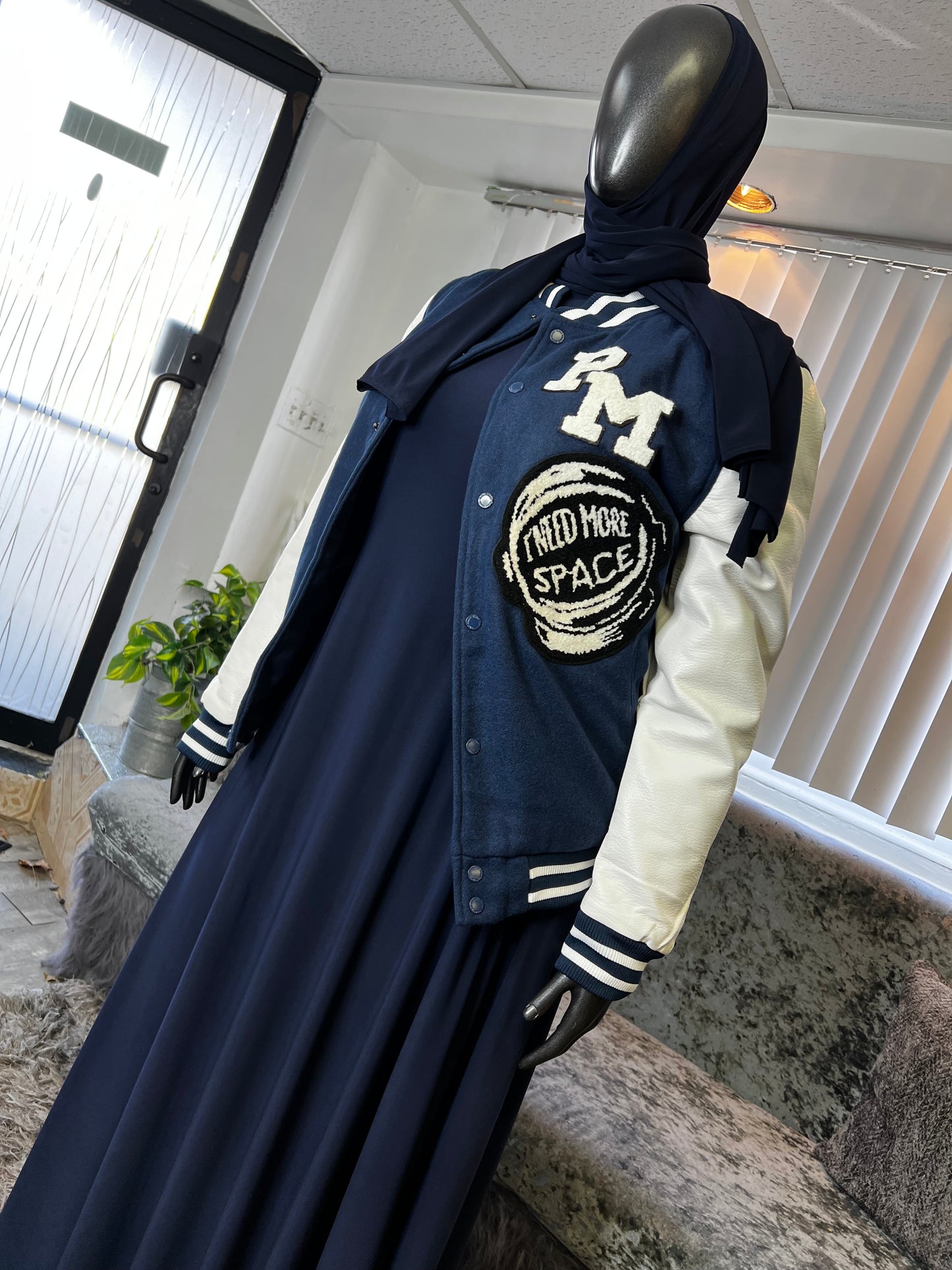 Navy VarCity Bomber