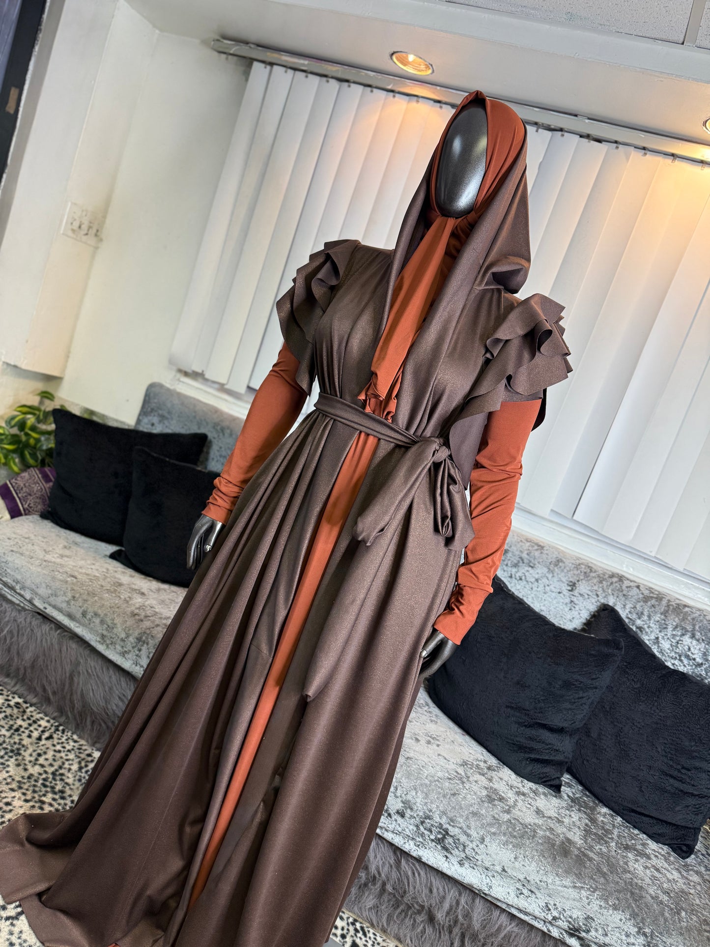 The Raegan Duster ~ Hoodii ~ Chocolate