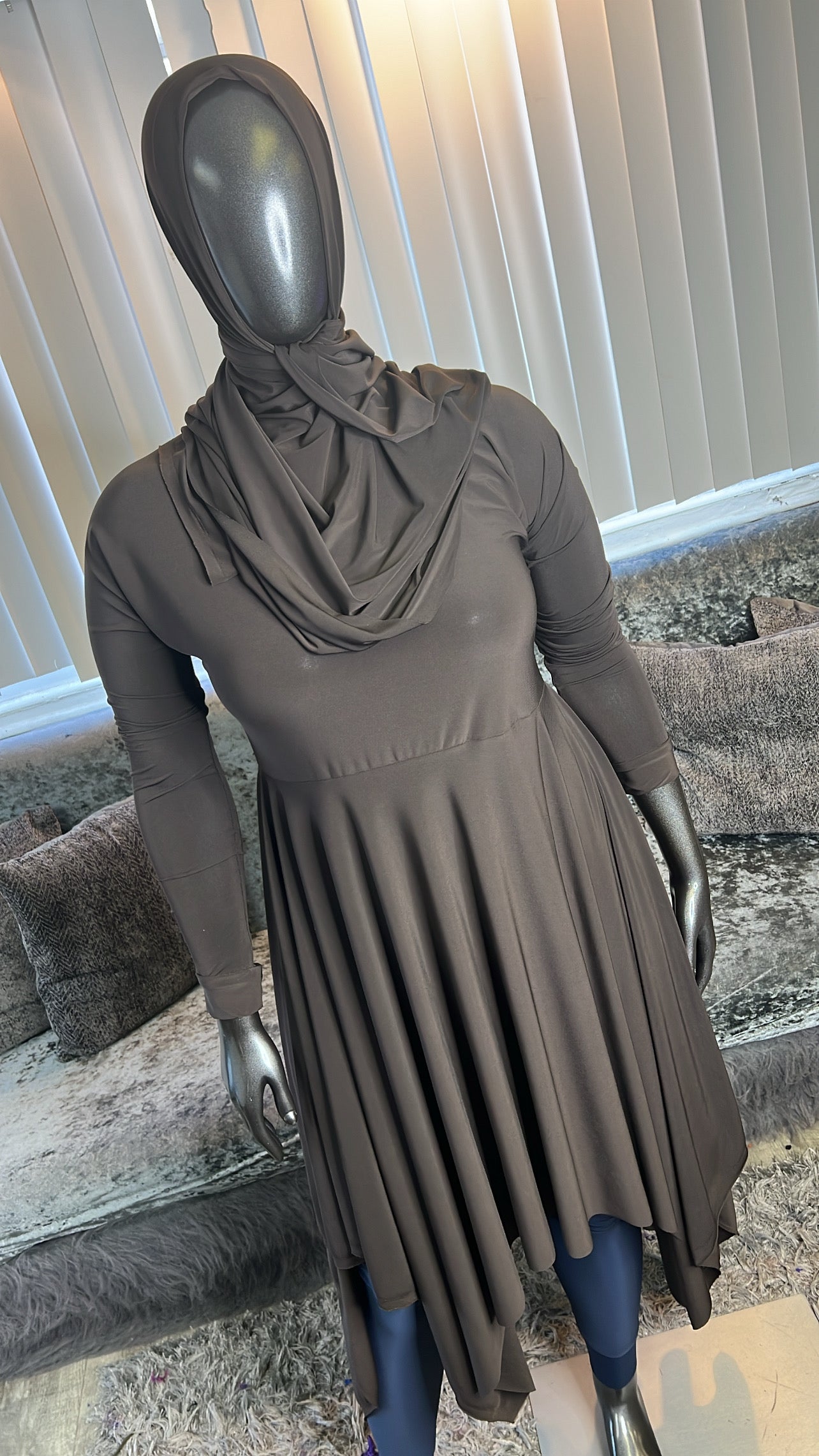 Chocolate HyghLo Tunic Set