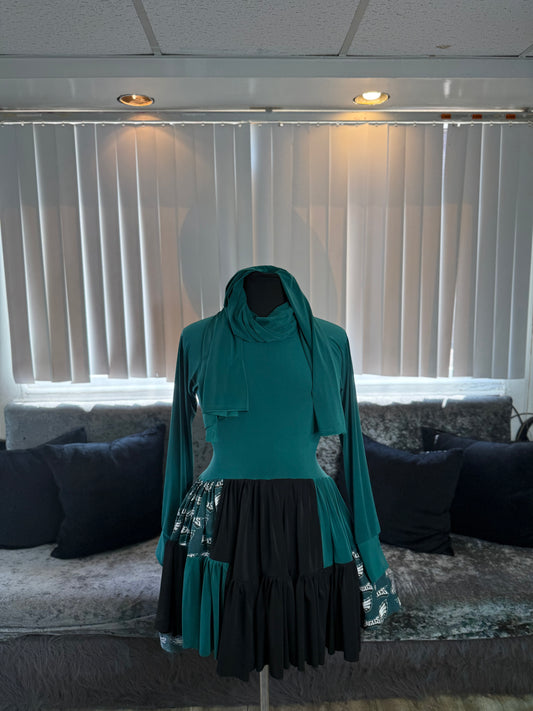 Eagles KolorBlocked Flutter Tunic