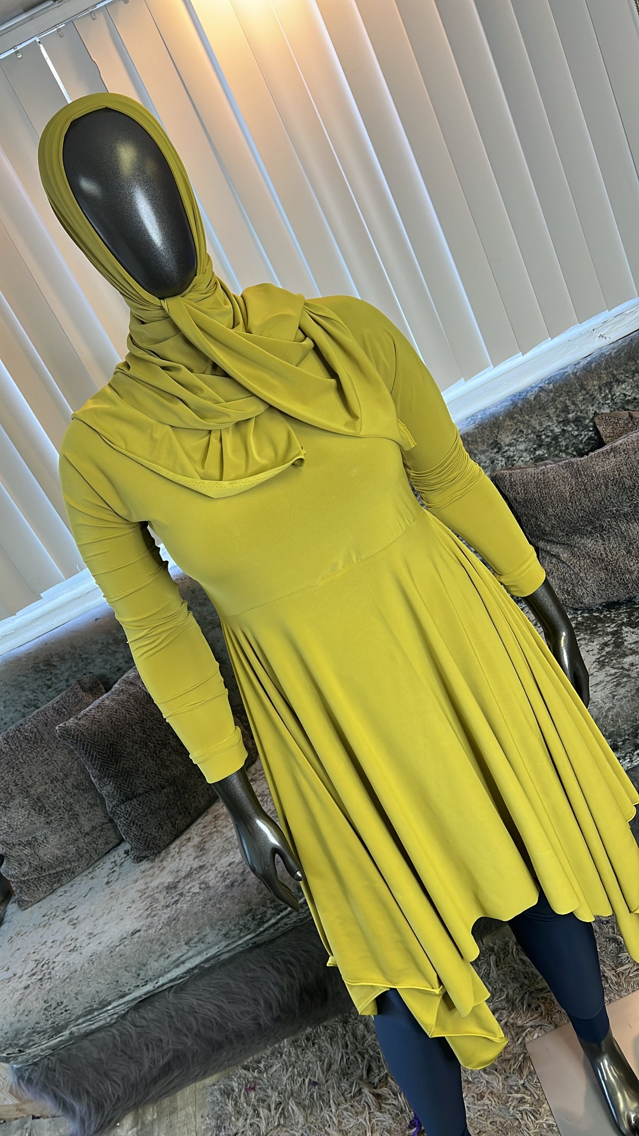 Chartreuse HyghLo Tunic Set