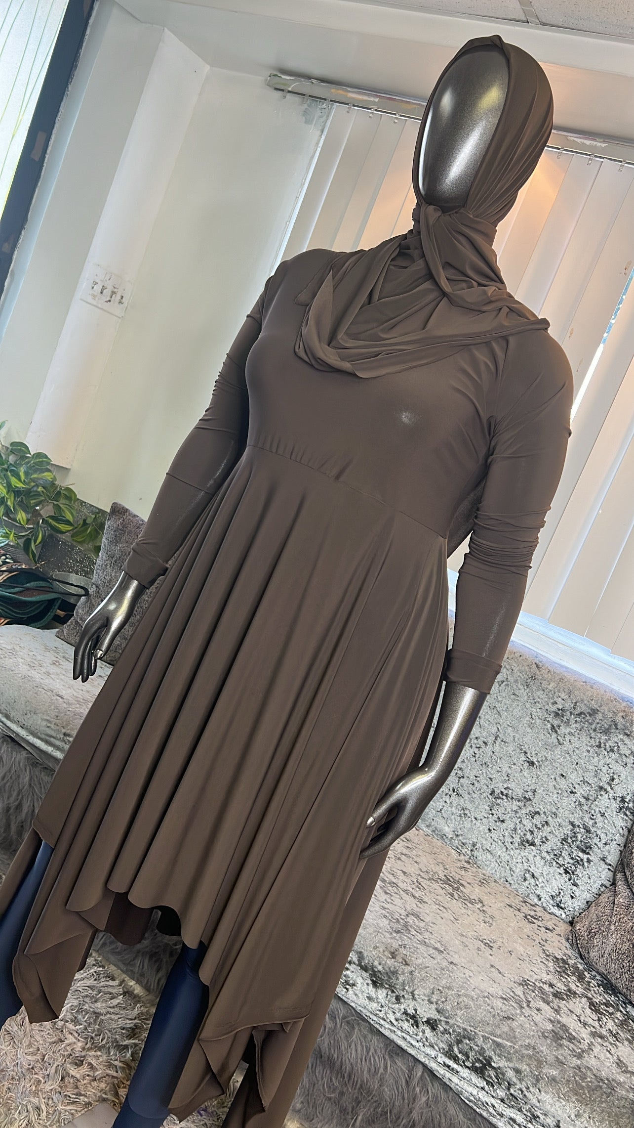 Chocolate HyghLo Tunic Set