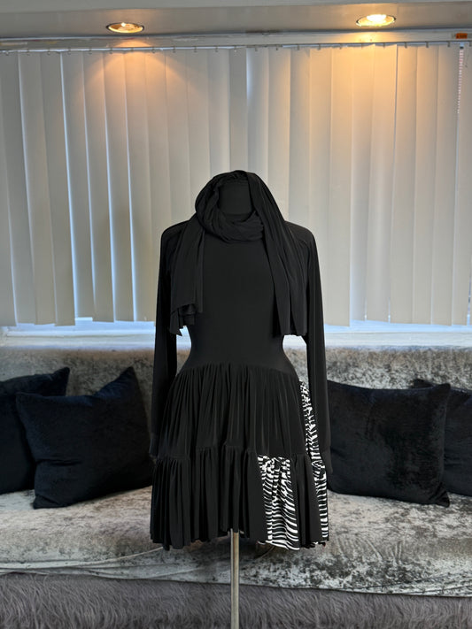 KolorBlocked Flutter Tunic - One of A Kynd