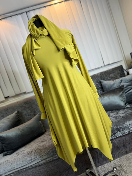 The Romance Tunic ~ Chartreuse