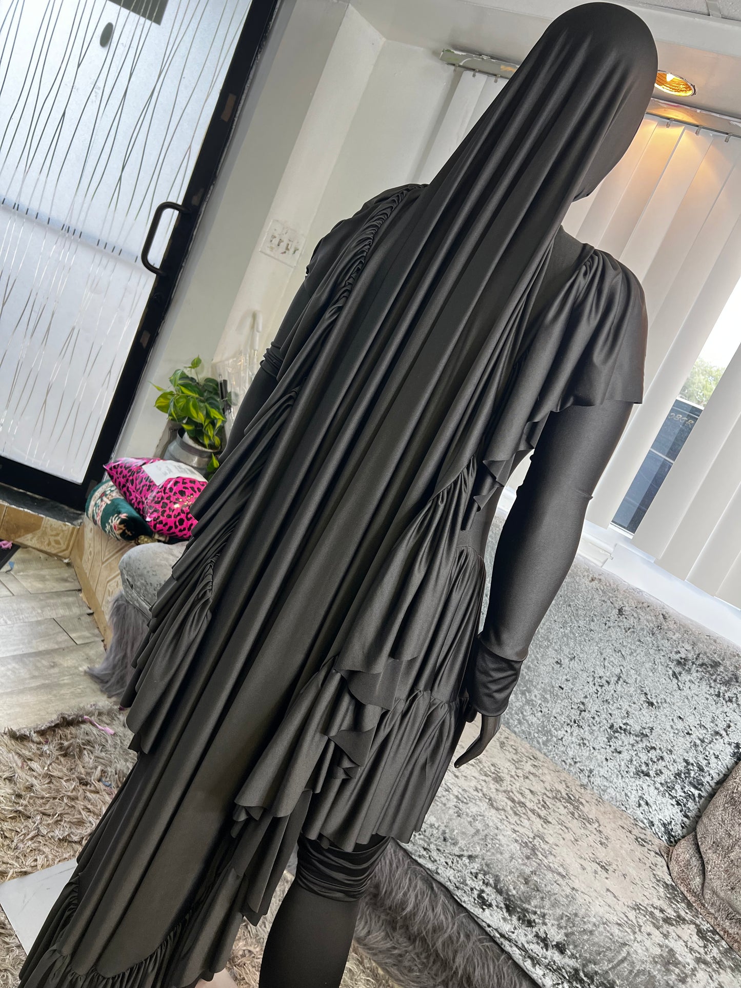 Ruffled Overhead Khimar