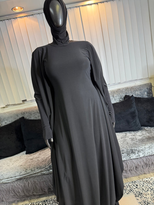 PMOverhead Abayah ~ BlkFlex