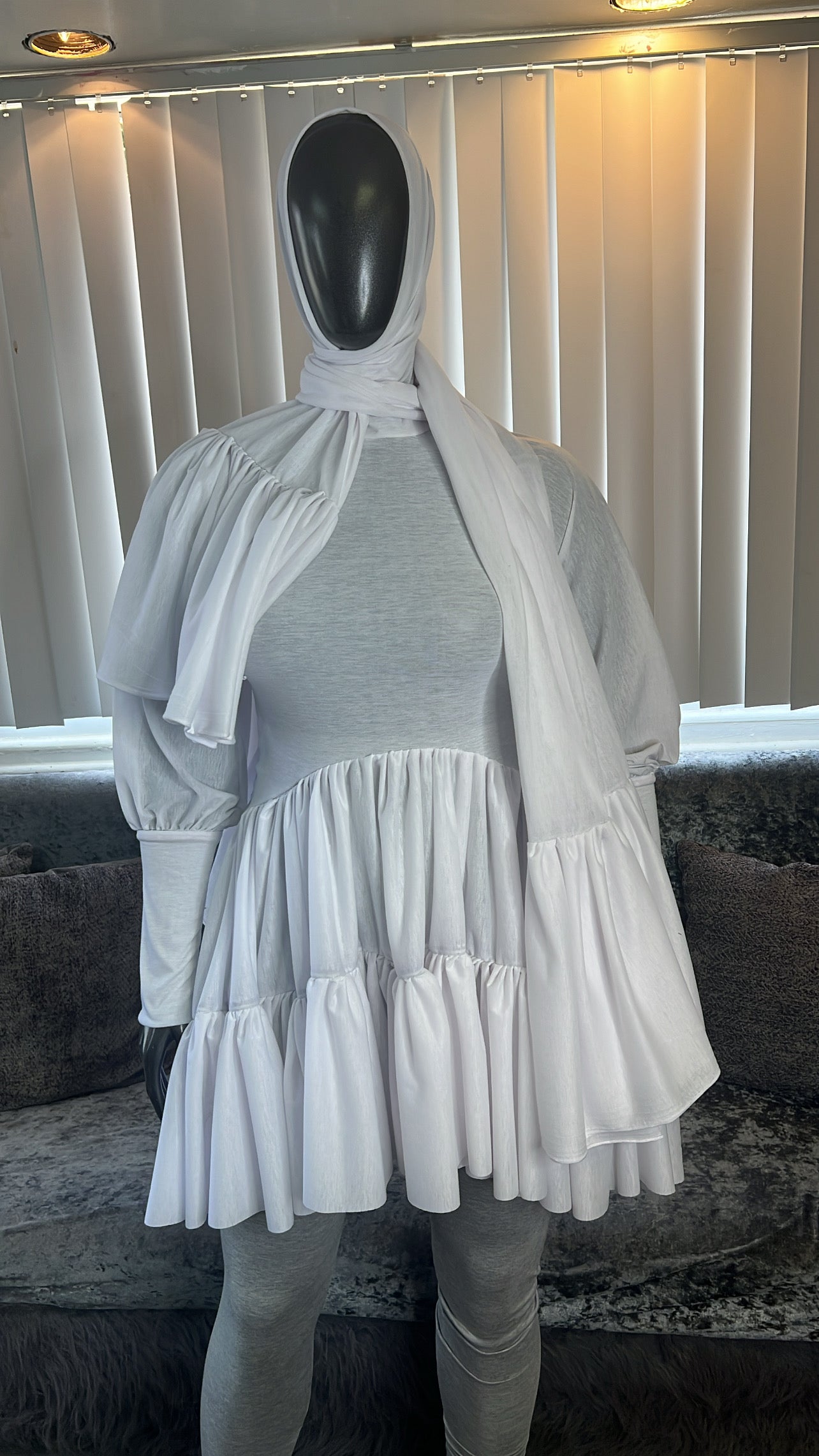 White RuffleBaby Tunic / WrapShayla